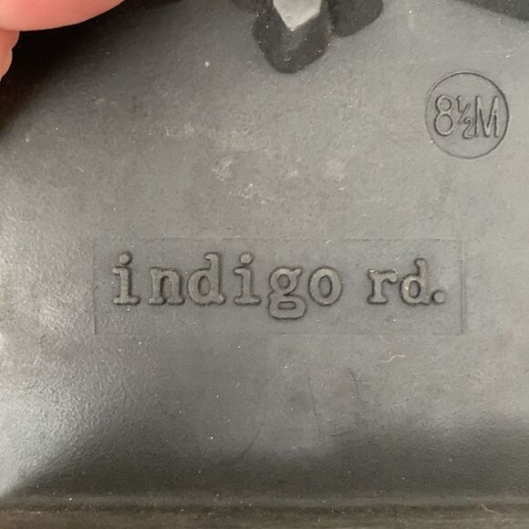 Indigo Rd Irisay Black Lace Up Combat Hiker Leather Boots Size 8,5 - Picture 9 of 12